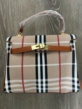 Stylish Plaid Sling Bag